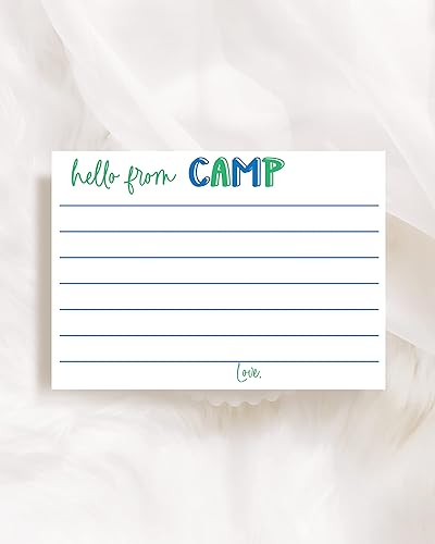 Miniatura 2 de Sleepaway - Tarjetas planas forradas para campistas, papelería para campamento de dormir para niños y niñas, juego de 10 tarjetas y sobres (chicos
