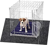Betagt 30x47 Inch Dog Crate Mat - Non-Slip Waterproof Absorbent Kennel Liner, Washable Pet Cage Floor Protector