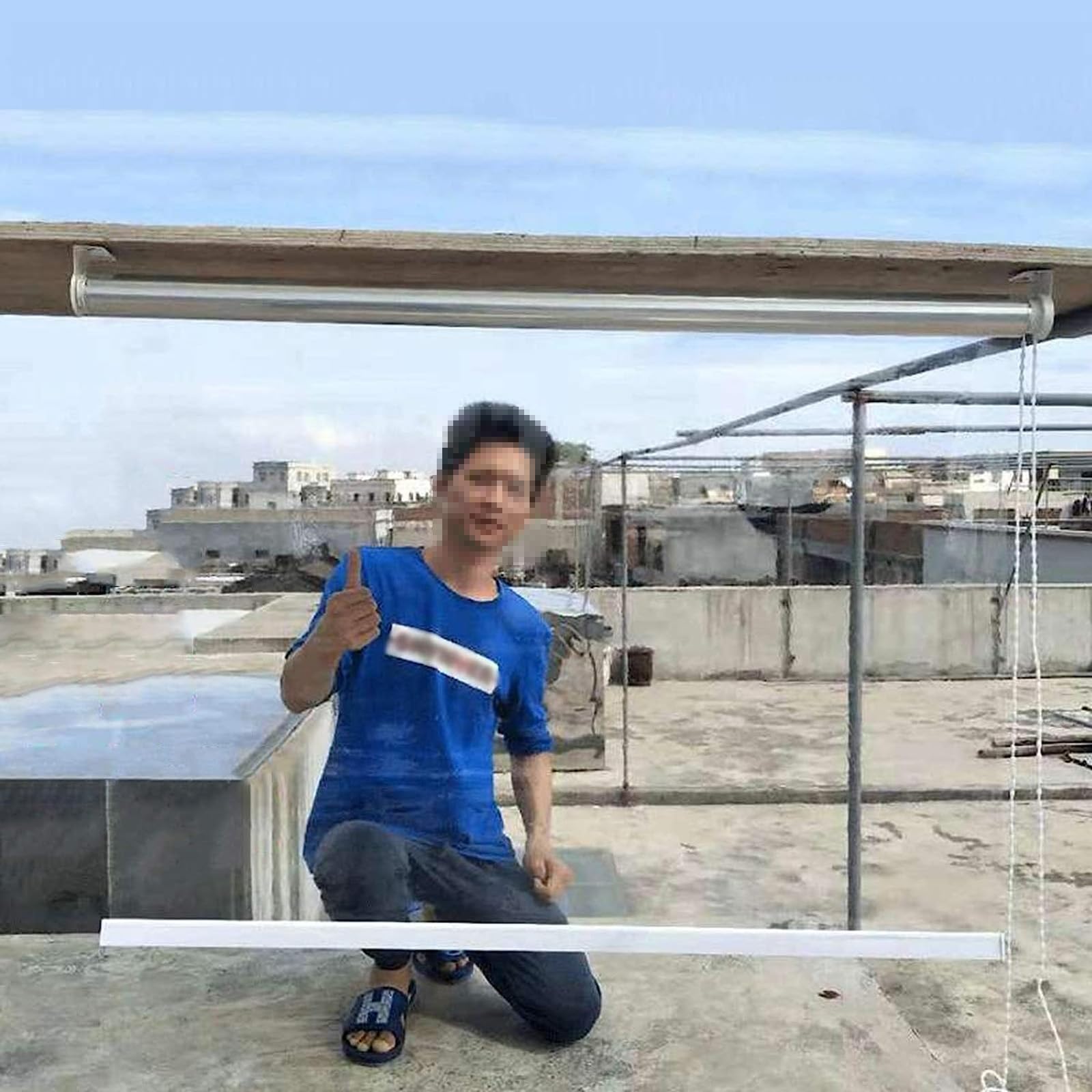 Copertura Antiscivolo Per Poggiatesta AmazeCov - 43x69 Cm, Beige, Poliestere