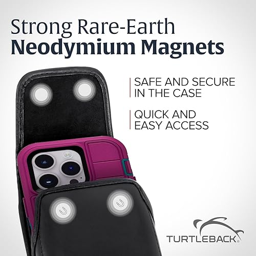 Miniatura 3 de Turtleback Funda para cinturón diseñada para iPhone 14 Pro Max, 14 Plus, 12 y 13 Pro Max, compatible con OB Defender o fundas voluminosas, funda