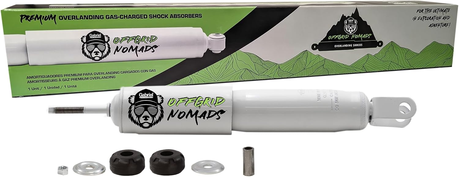 Gabriel OffGrid Nomads NM1019 Front Shock Absorbers Fits Chevrolet Express & Savana 1500 1500 AWD 2500 3500; Heavy Load, All-terrain, Off-Road Stability (1 Pack)