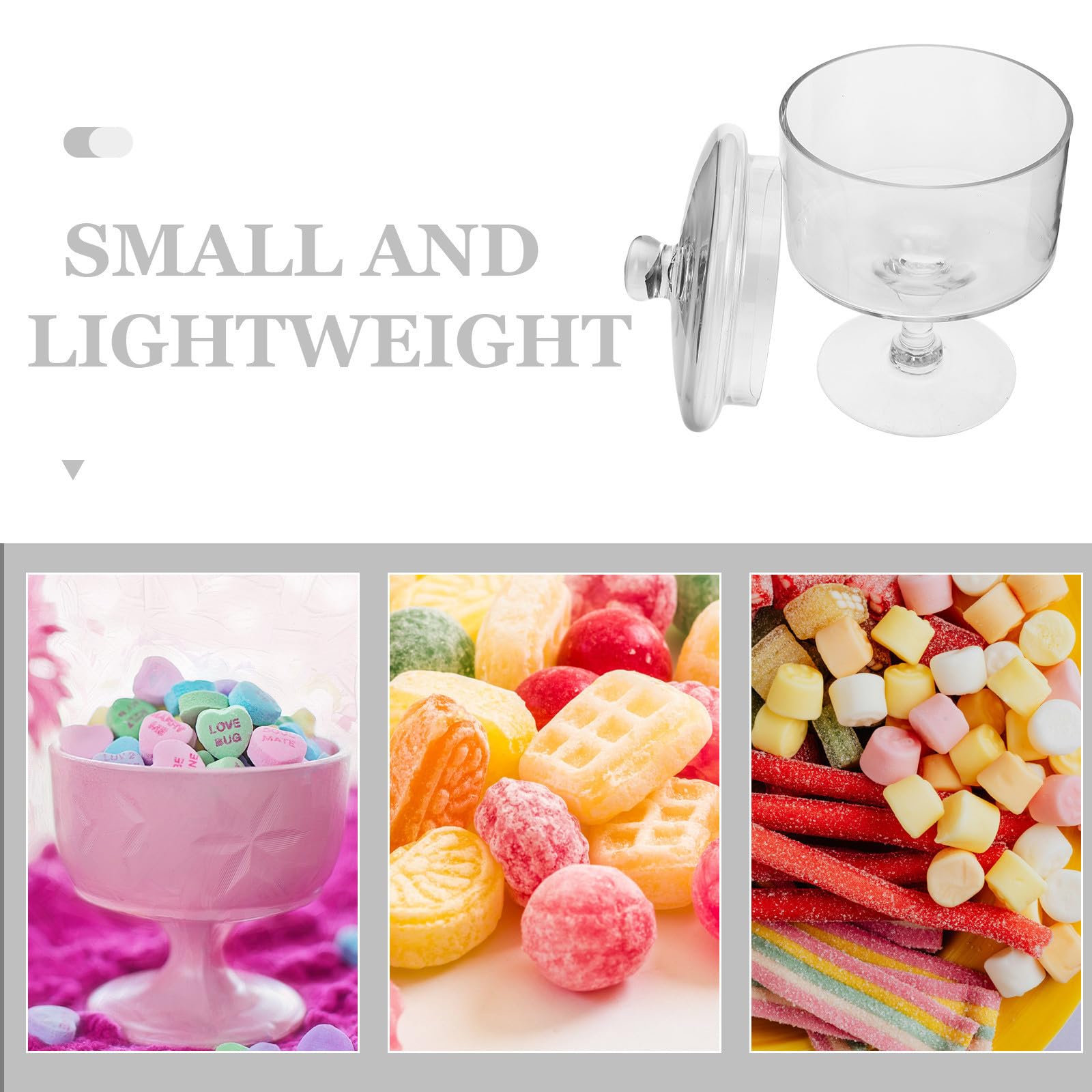 Gadpiparty Tortenständer aus Glas mit Fuß und Deckel Dessertglocke aus Glas 25cm für Desserts und Käse für Hochzeiten und Desserttische