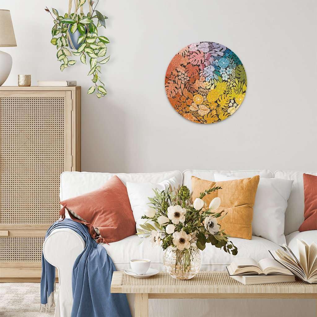 Ravensburger - 12000821 Adult Jigsaw Puzzle - Round Puzzle 500 Pieces - Tropical (Circle of Colors) - Adults, Children and Above Puzzle