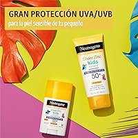 Vista 2 de Neutrogena Sheer Zinc Oxide Loción de protección solar mineral para niños, amplio espectro SPF 50+ con protección UVA/UVB, resistente al agua