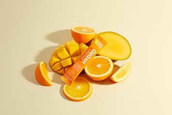 fourfive Hydration Sachets (Immune Support) - Hydro Electrolytes Powder with Vitamins, Wellmune® & Chaga Mushroom, Immunity for Defence - Orange & Mango, 7 Sachets