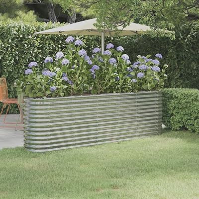 SKM Garden Raised Bed Powder-Coated Steel 88.2