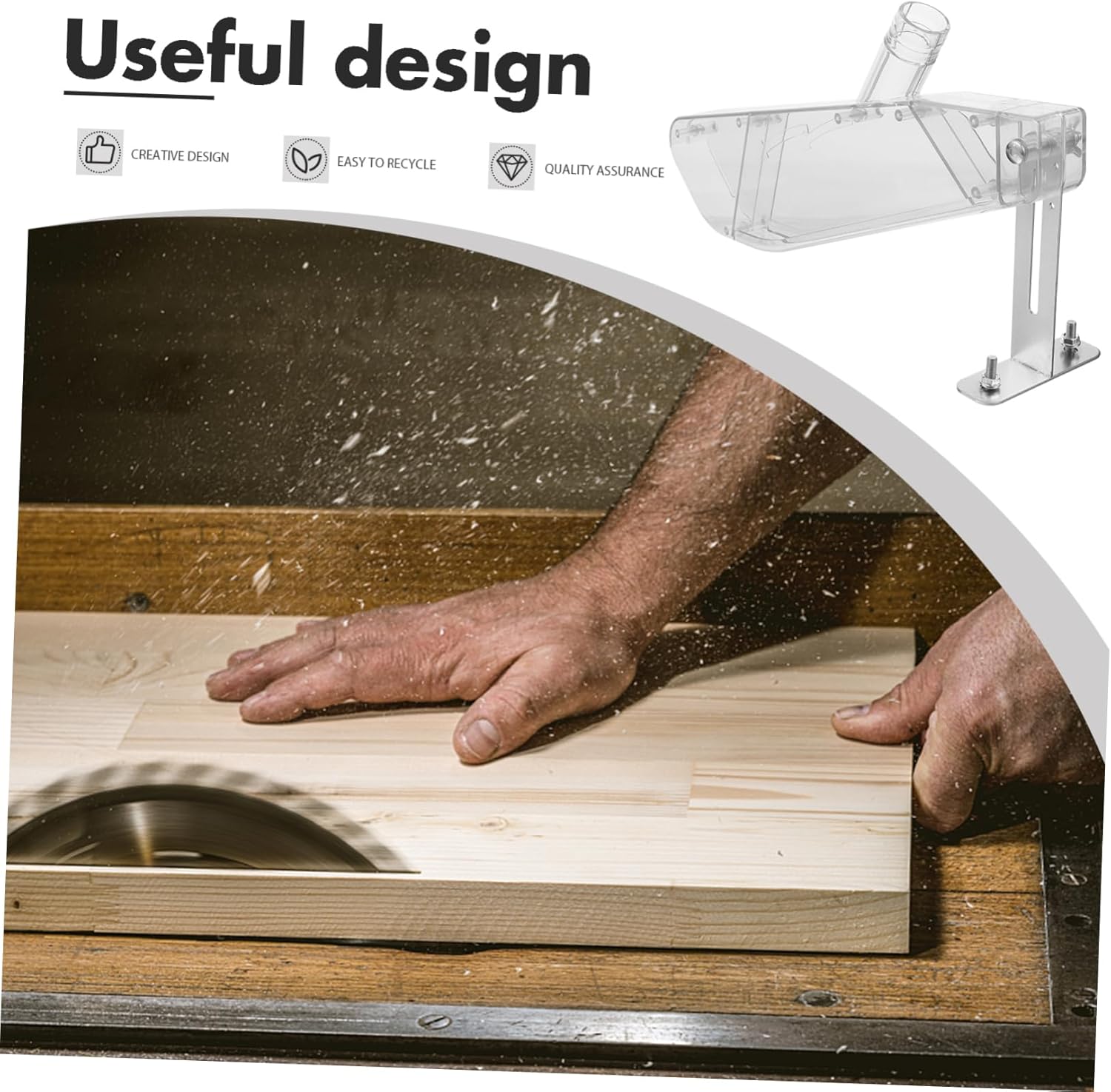 Angoily Table Saw Protective Cover Splitting Cutter Safety Shield for Table Saws Woodworking Accessory for Enhanced Visibility and Precise Cutting