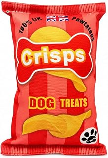 Crinkly crisp hundleksak – pipig plyschhundleksak med skrynkligt material, nyhet skarp hundleksak för interaktiv lek, mjuk tugga och hämta leksak för hundar – röd