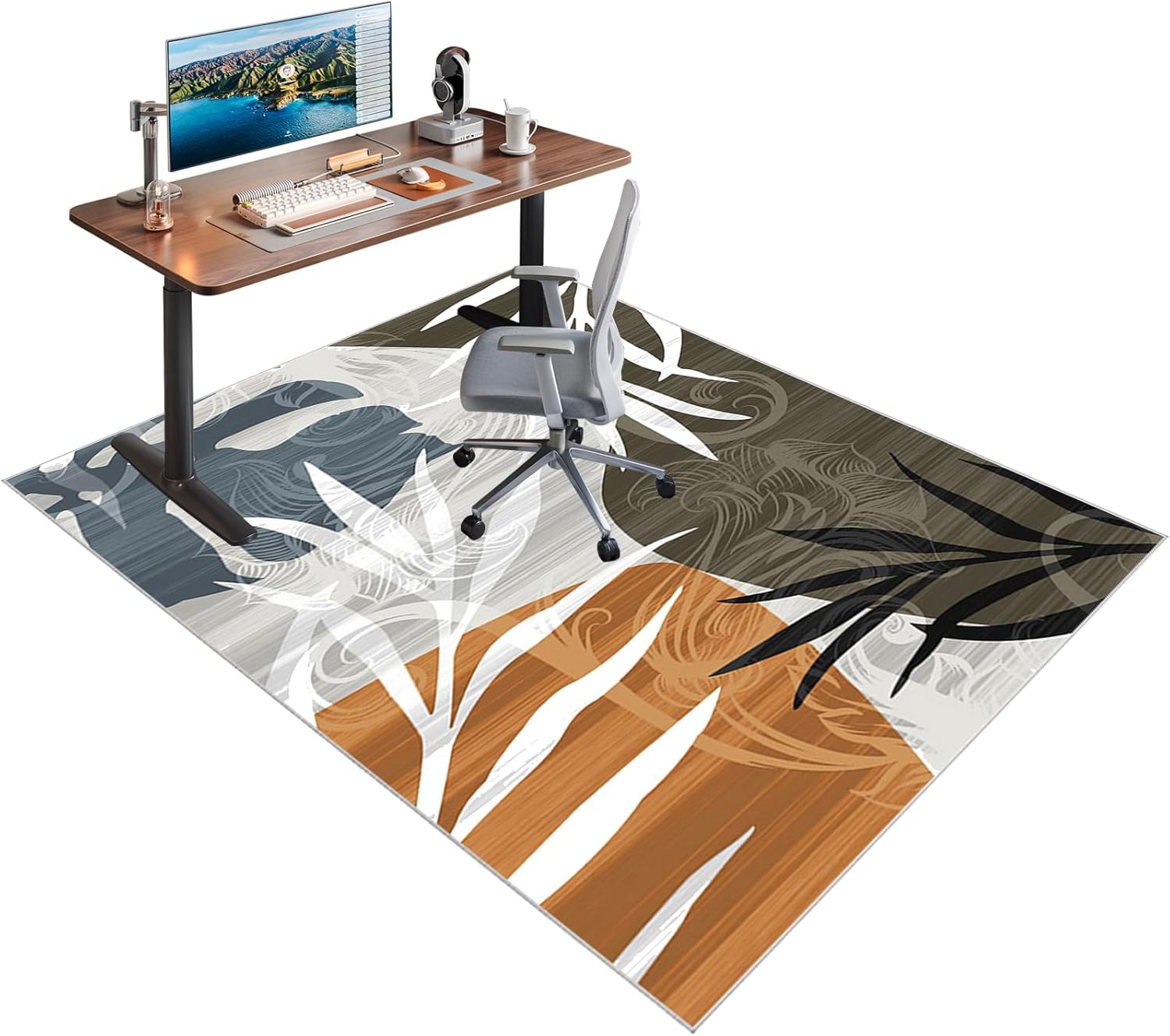 Gaming and Office Chair Mat for Hardwood Floors Non Slip Backing Floor Protectors 150 x 170 cm