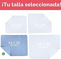 Vista 4 de Utopia Bedding Almohadillas lavables para cama 34" x 36" (Paquete de 4), almohadillas impermeables reutilizables de alta absorción