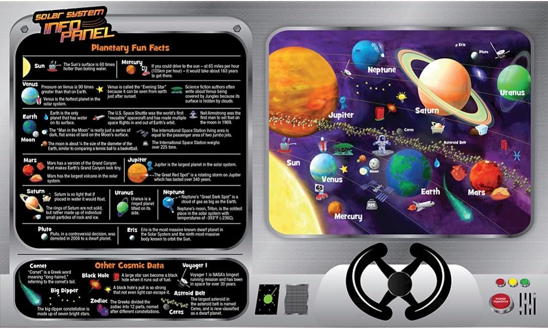 Puzzles for Kids Ages 4-8, 60 Piece Jigsaw Puzzle for Toddler and Family Fun - Glow In The Dark Solar System by MasterPieces – Family Owned American Company : Everything Else