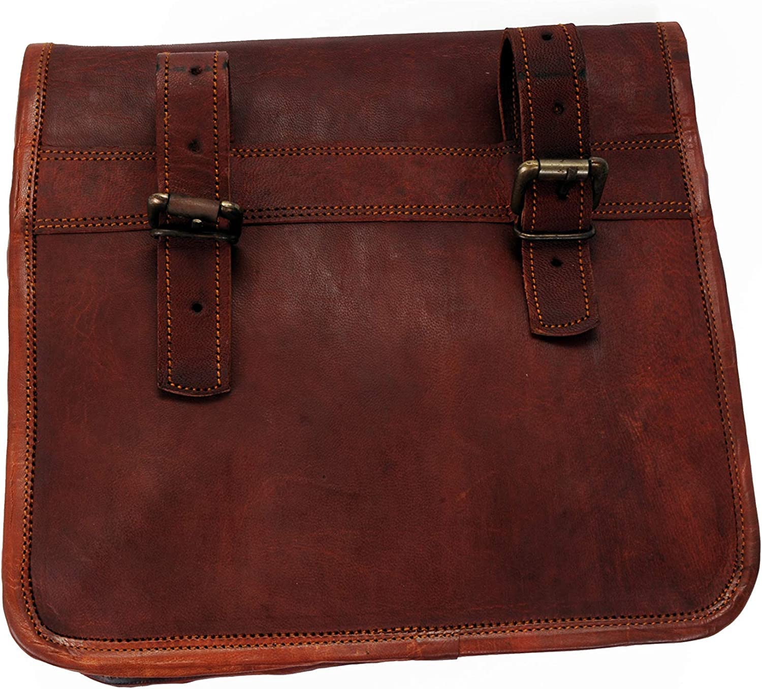 American Blue Borsa da sella per moto, in pelle, stile vintage, per bici, bici e viaggi