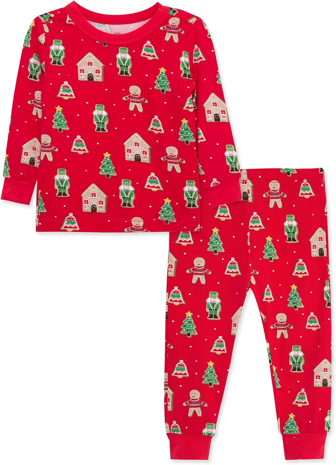 Little Me Baby Boys' and Girls' Christmas Holiday Santa Print Pajamas
