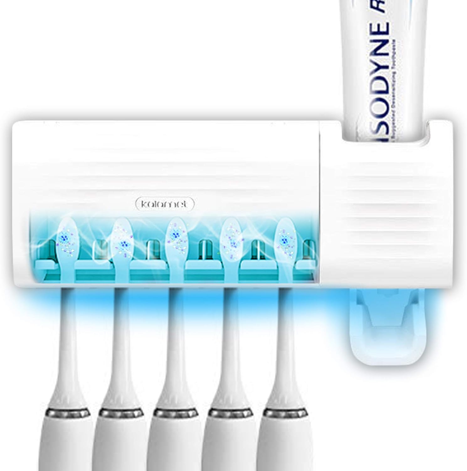 Kalamet FDA Registered UV Toothbrush Sanitizer, Wall Mount