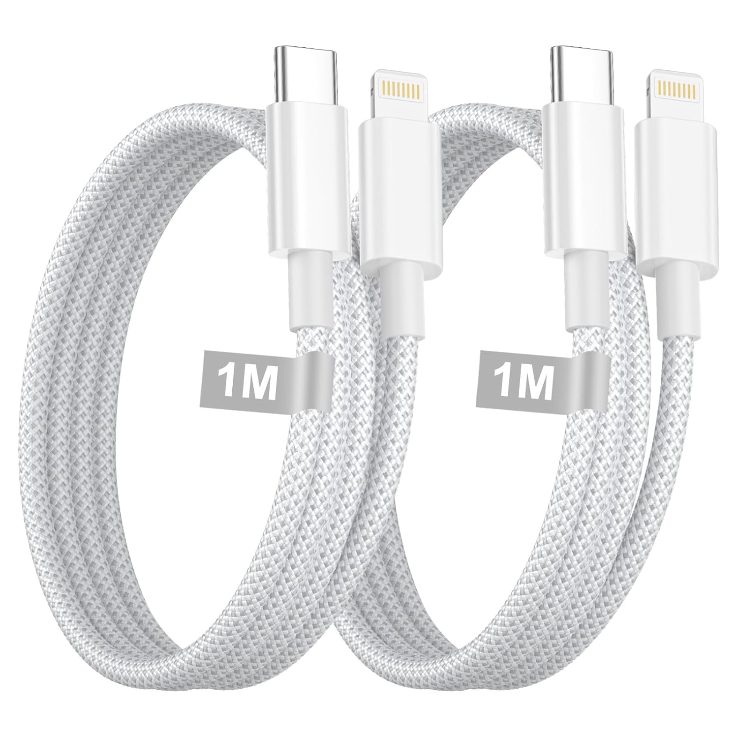 iPhone Charger Lightning Cable 3FT 2Pack,[Apple MFi Certified]USB C to Lightning Cable Nylon Braided,Type C to lightning iPhone Charger Cord cable Fast Charging for iphone 14/13/12/11/X/8/7/6/SE,iPad