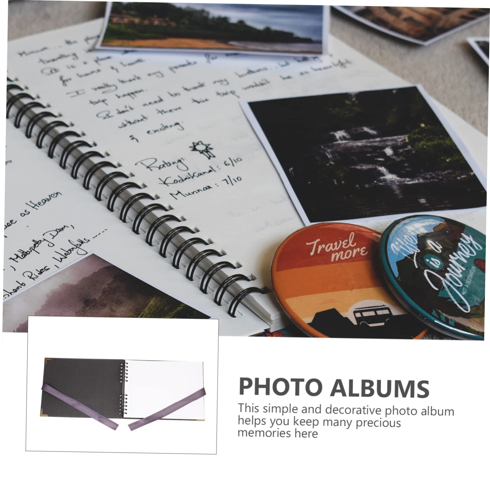 Album Fotografico Finestra Orizzontale, Nero, Porta Foto