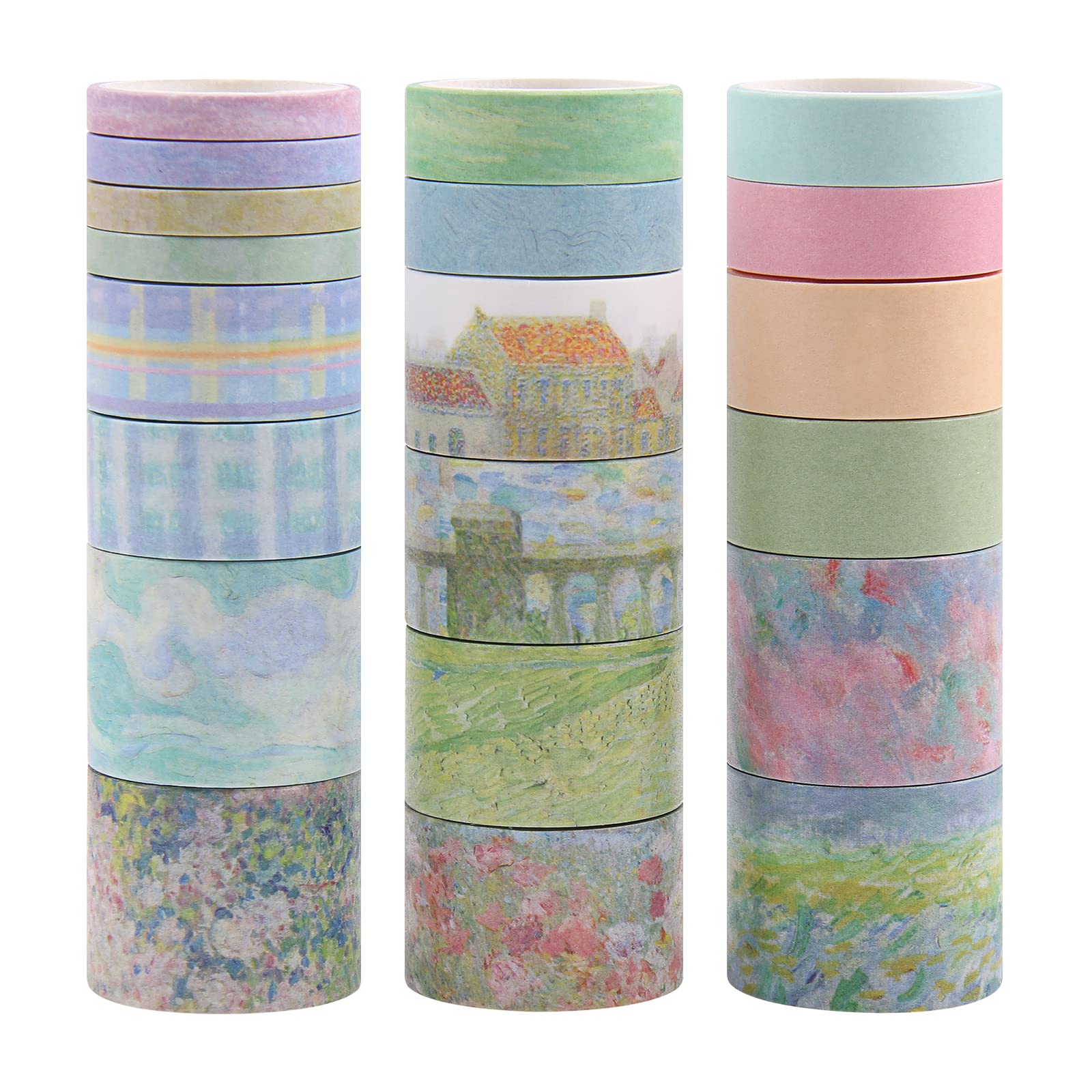 Dizdkizd Juego de 20 rollos de cinta Washi multicolor - 5 diseños (multicolor)