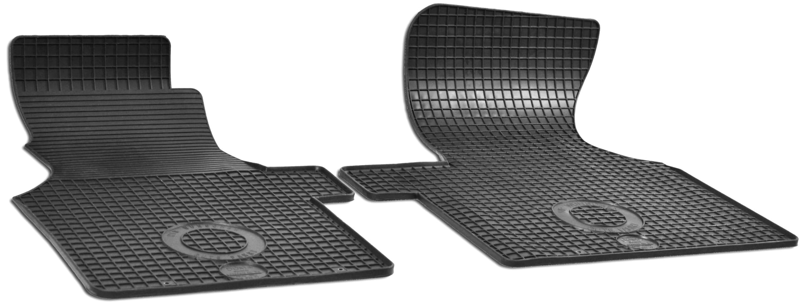 WALSER DirtGuard Gummi Fussmatten Auto für VW Transporter IV 1990-2003, 100% passgenaue Auto Fußmatten, robuste Universal Fußmatte Auto, Gummimatten Auto
