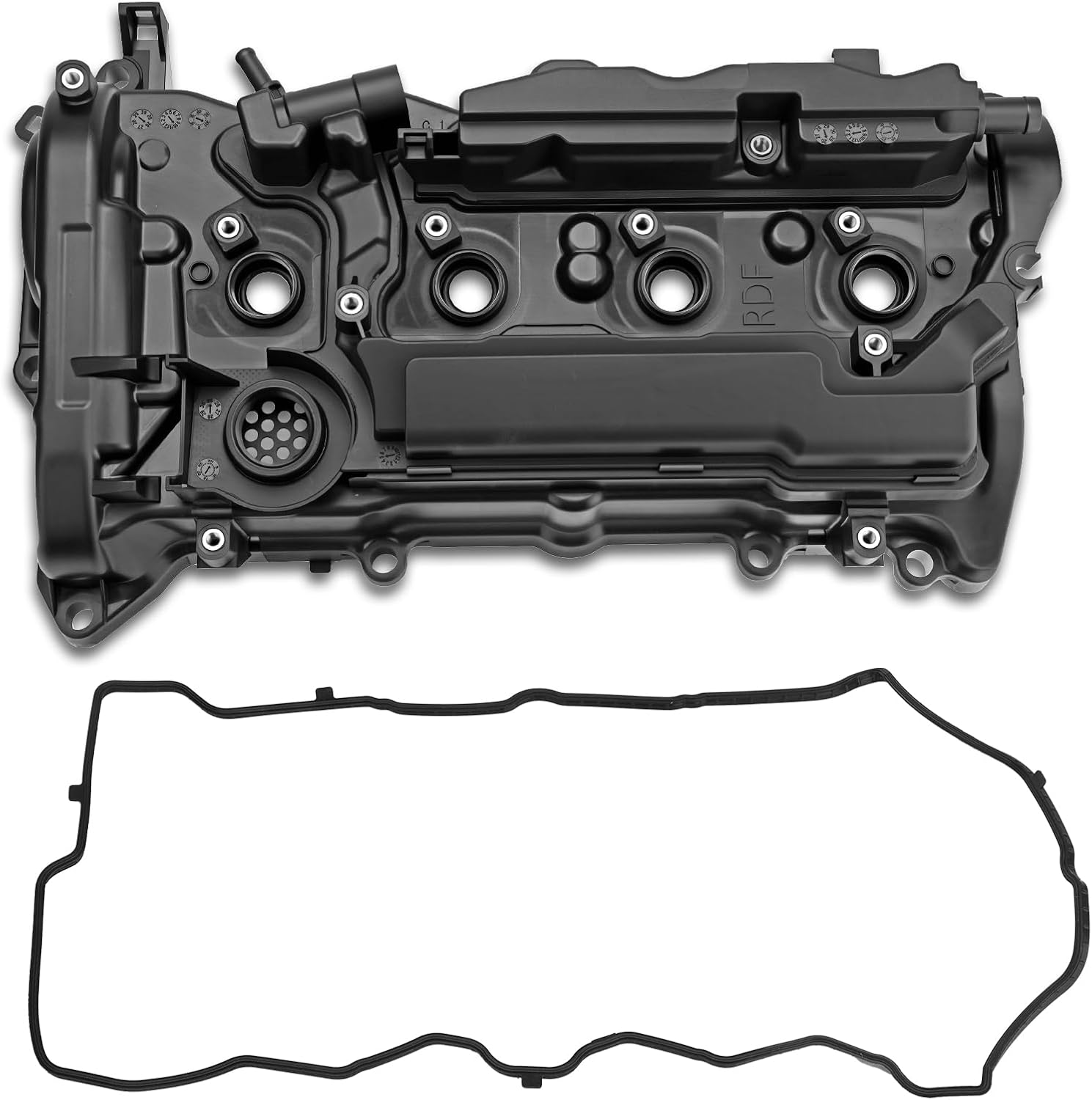 Engine Valve Cover with Gasket Compatible with 2013-2017 Accord, 2015-2019 Honda CR-V L4 2.4 Replace # 12310-RDF-A01