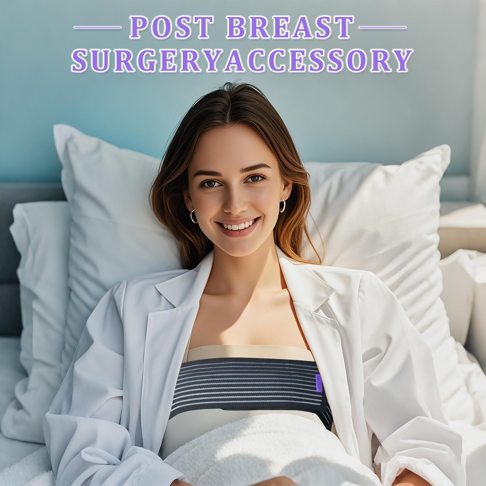 Bande de compression et stabilisateur post-chirurgie pour implant mammaire, sangle d'augmentation et de réduction mammaire, ceinture de poitrine, bandage de soutien de soutien-gorge de sport, taille