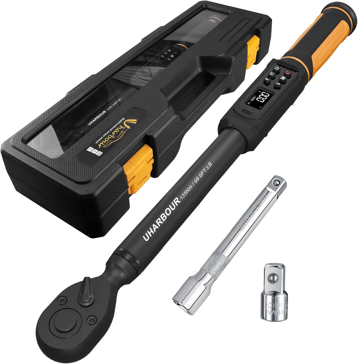 Digital Torque Wrench 3/8 Drive, 1.5-99.5 ft-lbs / 6.8-135Nm