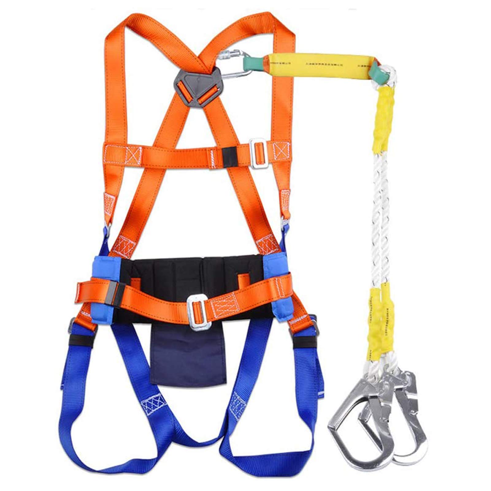 SwaYve Arnés de Seguridad de Cuerpo Completo, Protección Contra Caídas, Equipo de Protección Personal para Rescate en Incendios, Espeleología, Rapel