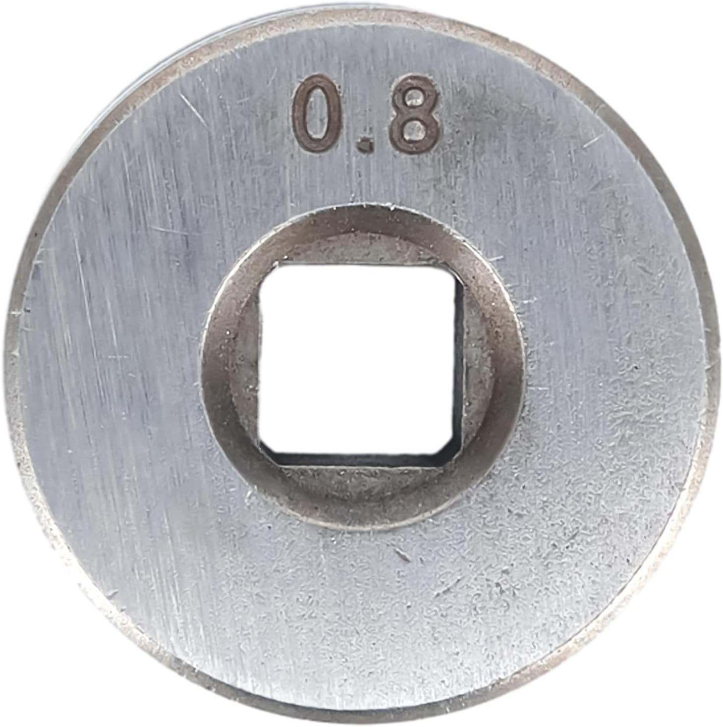 Wire Feed Drive Roller for MIG Welder, V Groove 0.023 in to 0.030 in, Stainless Steel Wire Feeder Parts, 0.6-0.8 mm Compatible with Kunrle Models, 25mm OD, 7.45mm W(0.8/.0)