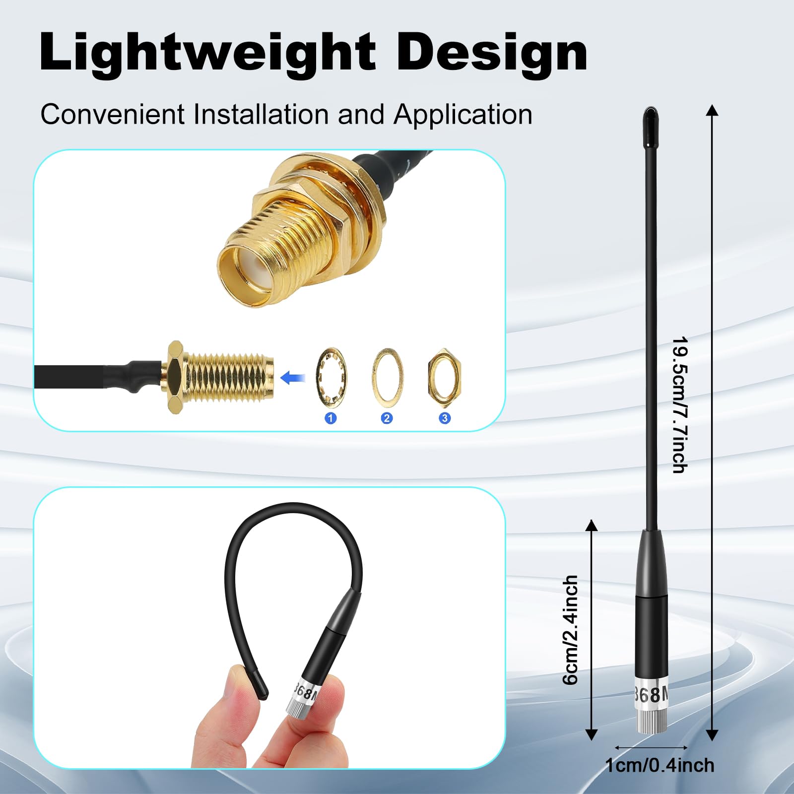 5pcs 915Hz 2dBi Lora Antenna U.FL to SA ale Connector with SA