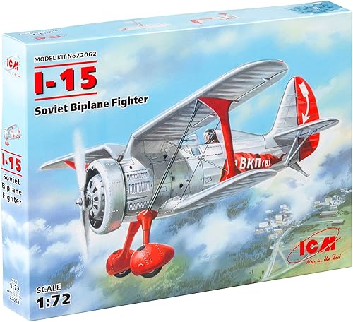 ICM Modelos I-15 Kit de construcción de caza biplano soviético