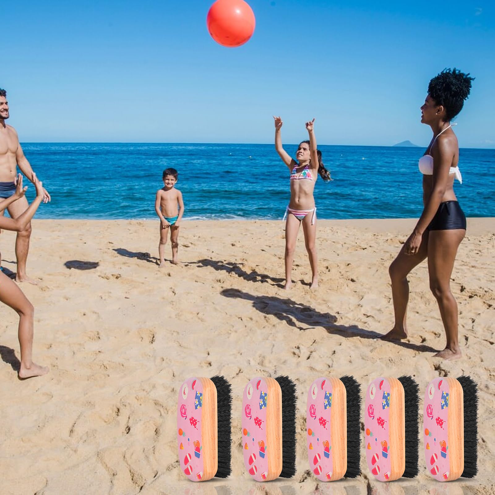 Piaskowa szczotka do czyszczenia plaży szczotka do usuwania piasku materiały do usuwania piasku artykuły plażowe niezbędne gadżety plażowe akcesoria plażowe niezbędne na plażę imprezę wakacje stopy