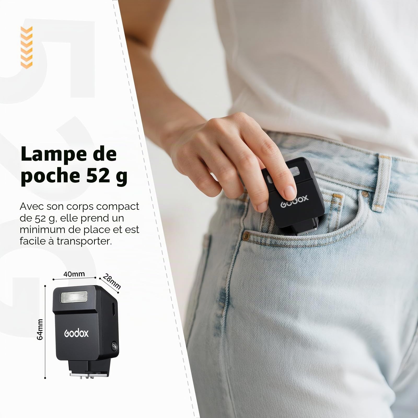 Godox iT22-N Petit Flash pour Nikon, Mini Flash TTL avec Écran Intuitif