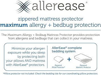 AllerEase Maximum Allergy Mattress Protector, King Size