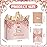 Yoirrat Rose Gold 15th Birthday Gift Bag for Girls 15 & Fabulous Large Pink Happy 15th Birthday Gift Bag with Wrapping Paper and Card for 15 Years Old Quinceanera Bday Decorations Party Supplies