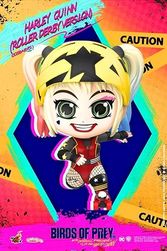 Hot Toys Harley Quinn (versión Roller Derby) Figura coleccionable Serie Cosbaby - Aves de presa ~ Margot Robbie HT905791
