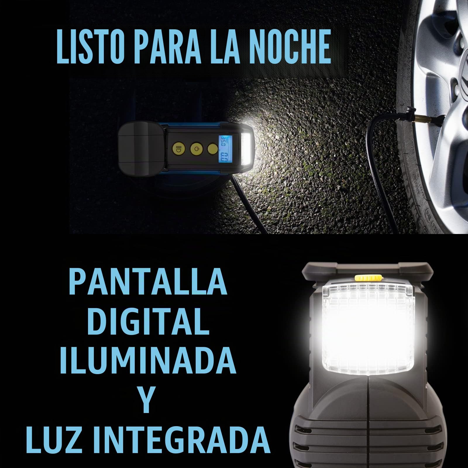 Ring Automotive RAC820 Inflador de ruedas digital, 12 V