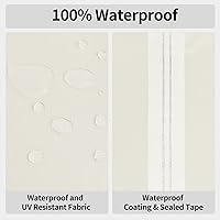 Vista 4 de Easy-Going Funda para silla de patio, resistente a los rayos UV, bicolor, impermeable, para muebles de exterior, con dobladillo reflectante