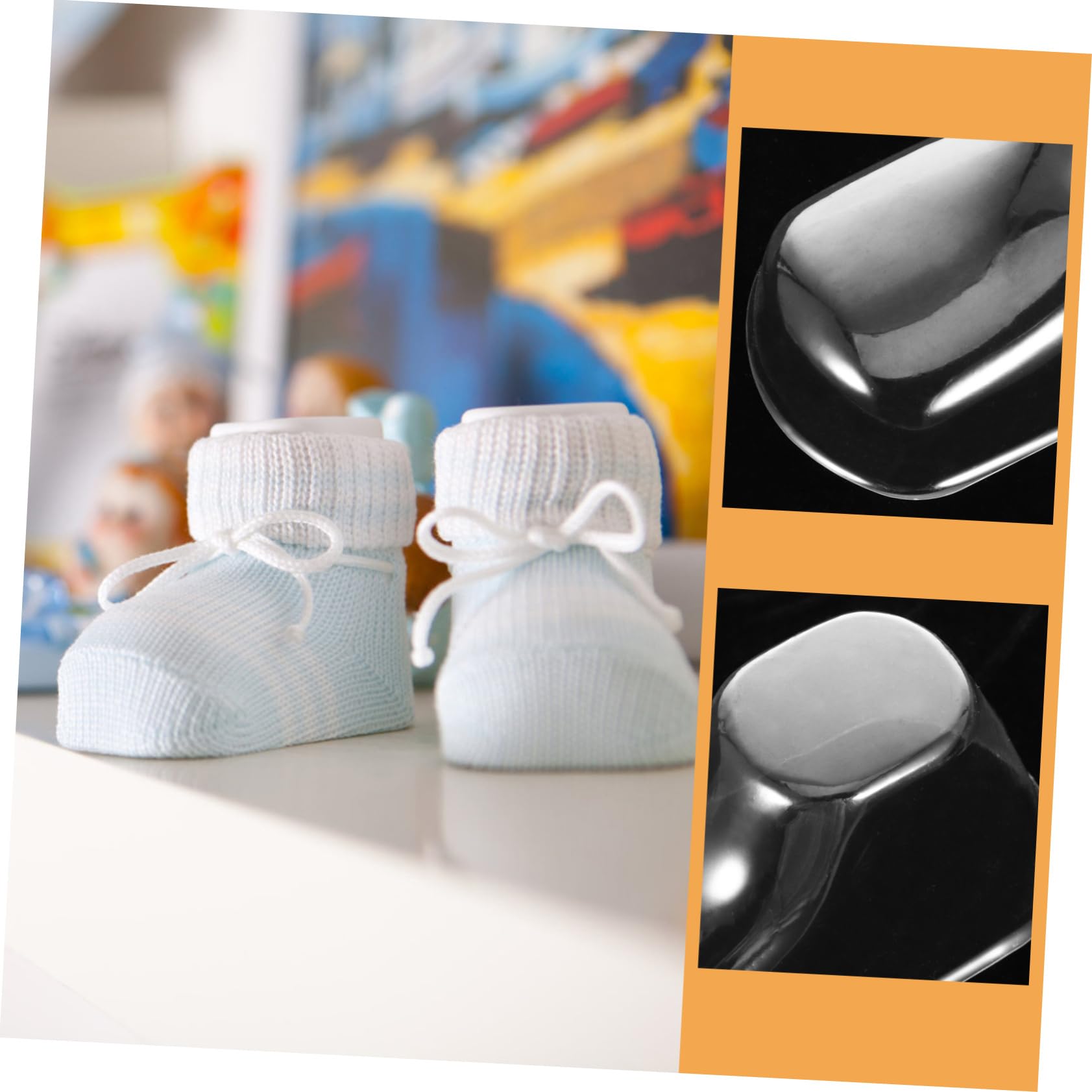 5 Sätze Ledersocken Sockenmodell Präsentationsständer Schaufensterpuppe Fußanzeige Kleinkinderschuhe Babysocken Babyschuh Präsentationsmodell Kunststofffußmodell 50 Stück * 5