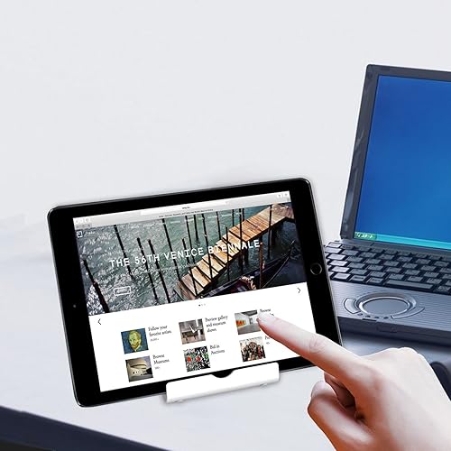 Miniatura 2 de JETech Soporte para tablet, soporte de escritorio portátil ajustable, base plegable para iPadiPad ProAirMini, Galaxy Tab A8A7 LiteA7S8S7, Kindle,