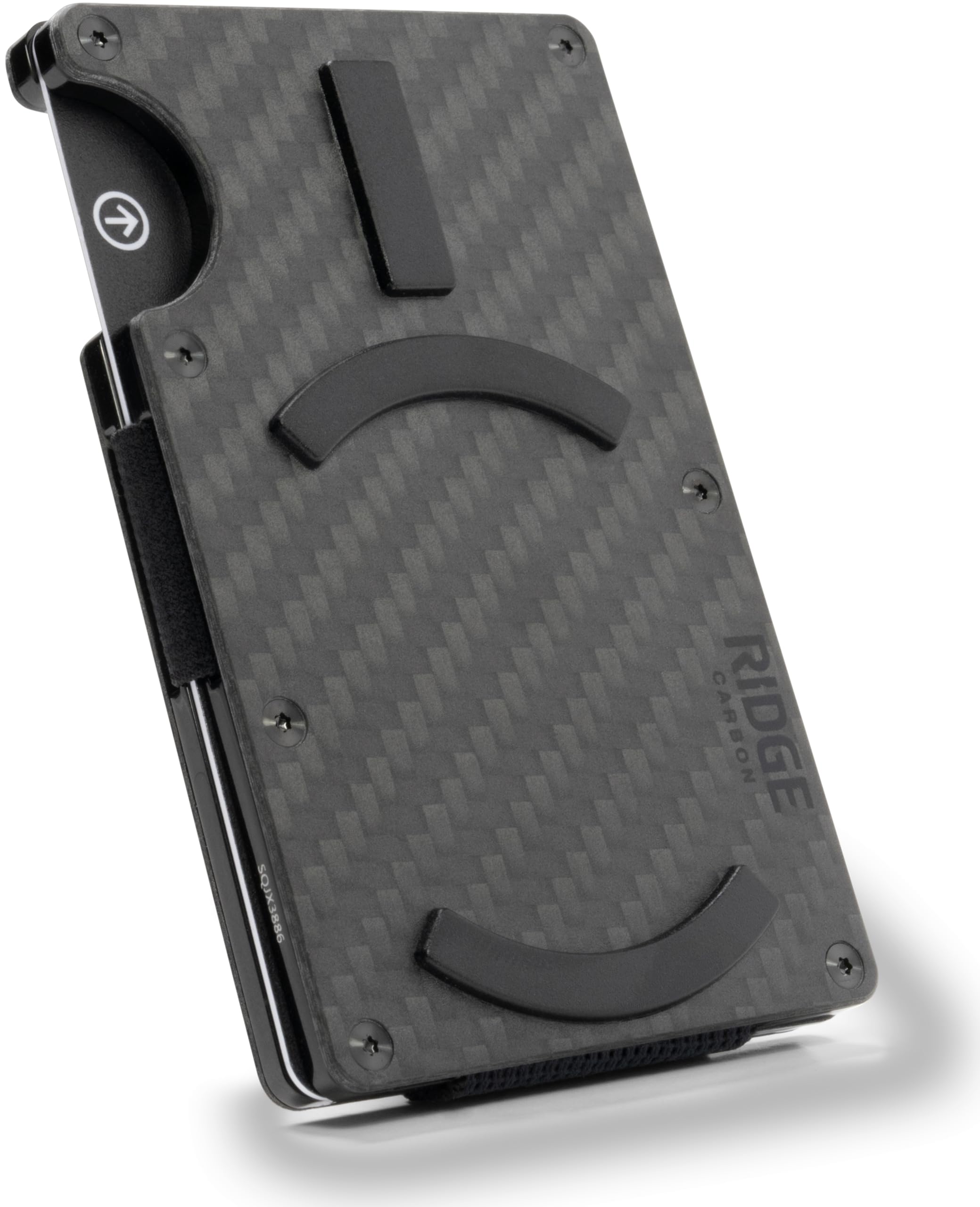 Ridge Wallet for Men - Wallet and Card Holder, RFID Protected Front Pocket Wallets for Men with Integrated Cash Strap