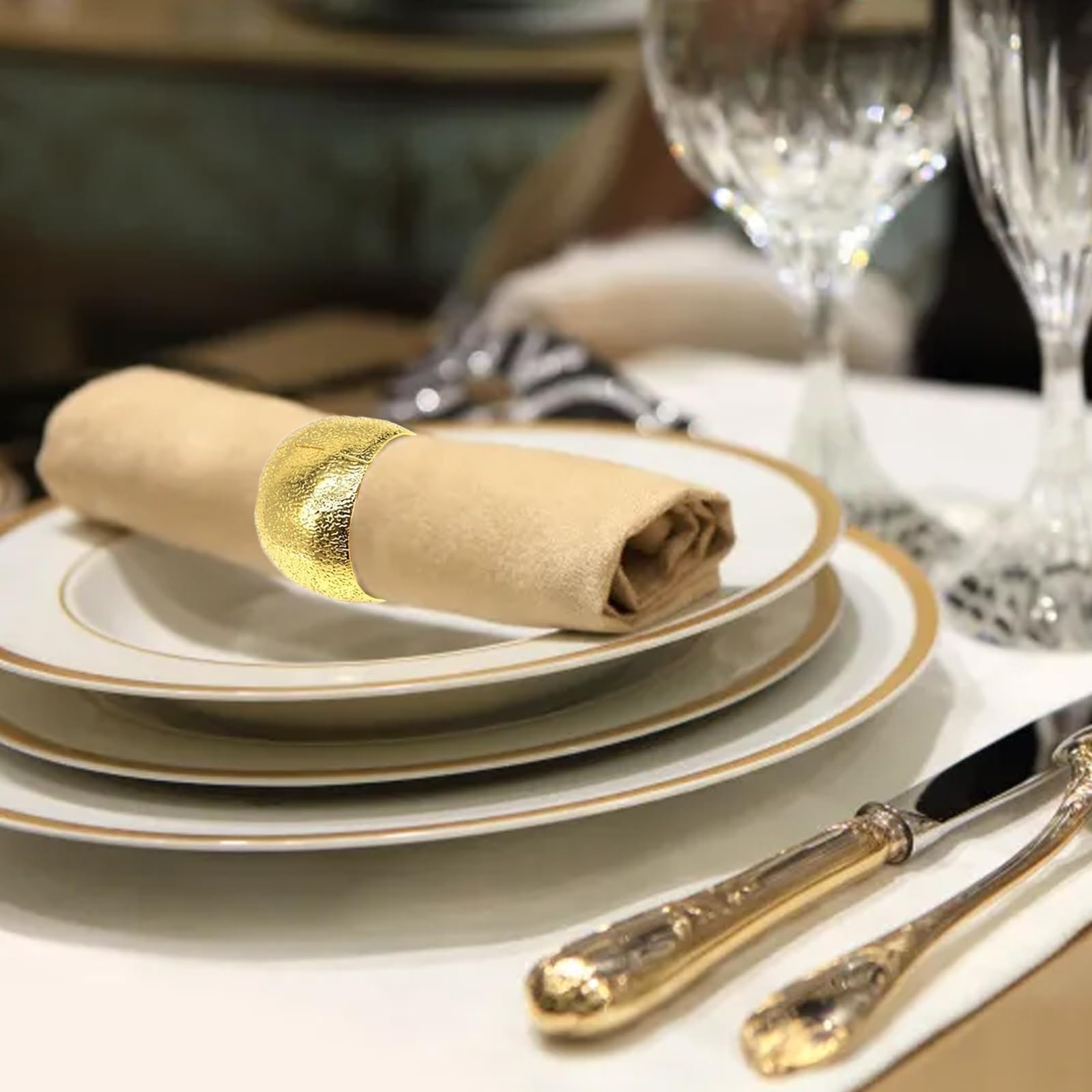 Fractoluxe Servetringen Zilver, 12 Stuks Elegante Metalen Servetringen, Servetten Gespen Bladeren Napkin Ringen Voor Kerstmis, Bruiloft, Diner, Jubileum, Tafeldecoratie Fractoluxe Servetringen Zilver, 12 Stuks Elegante Metalen Servetringen, Servetten Gespen Bladeren Napkin Ringen Voor Kerstmis, Bruiloft, Diner, Jubileum, Tafeldecoratie