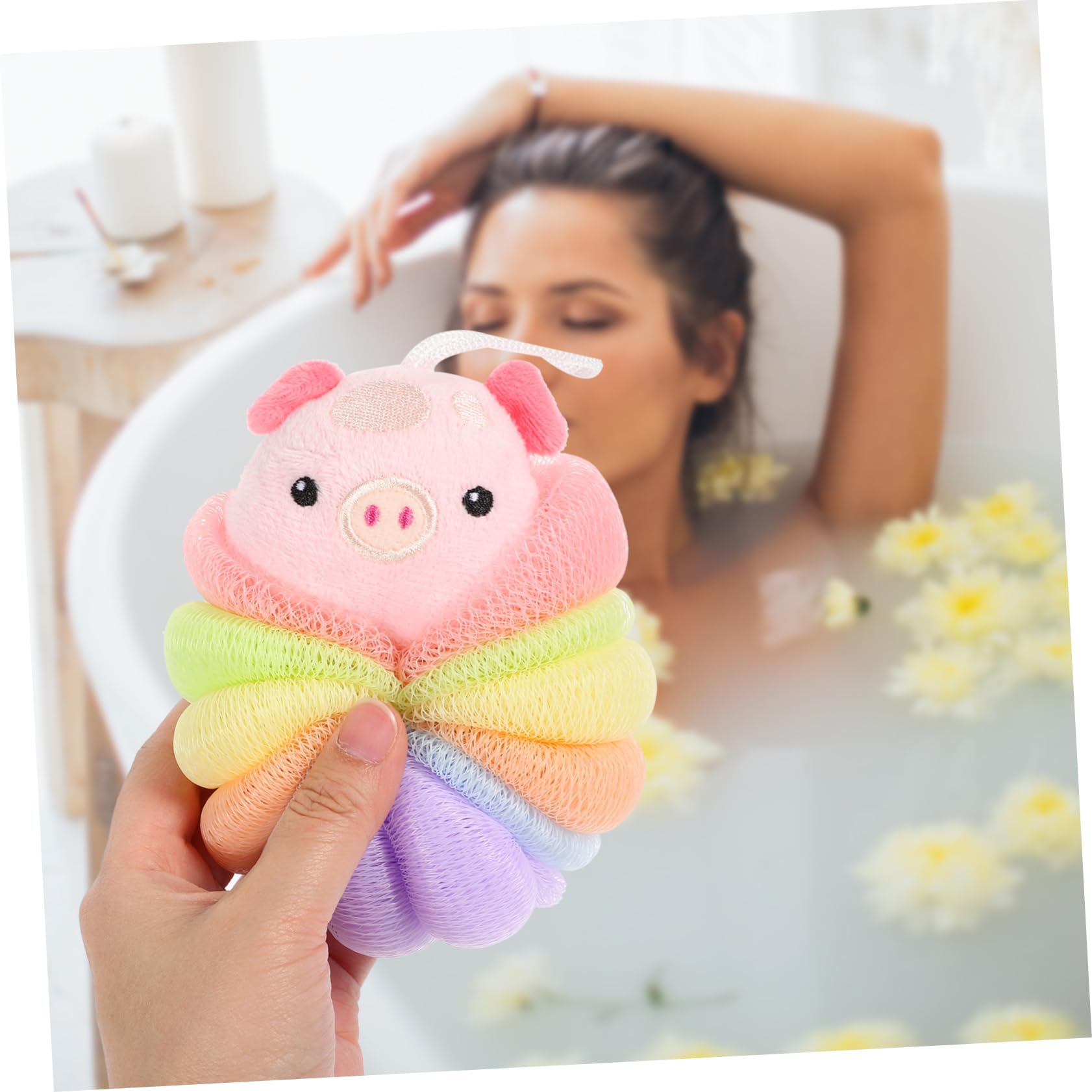 Healeved 8piezas Esponja De Baño Para Bebés Bola De Exfoliación Accesorio De Ducha y Duradero Para Piel Delicada Limpieza Profunda y Masaje