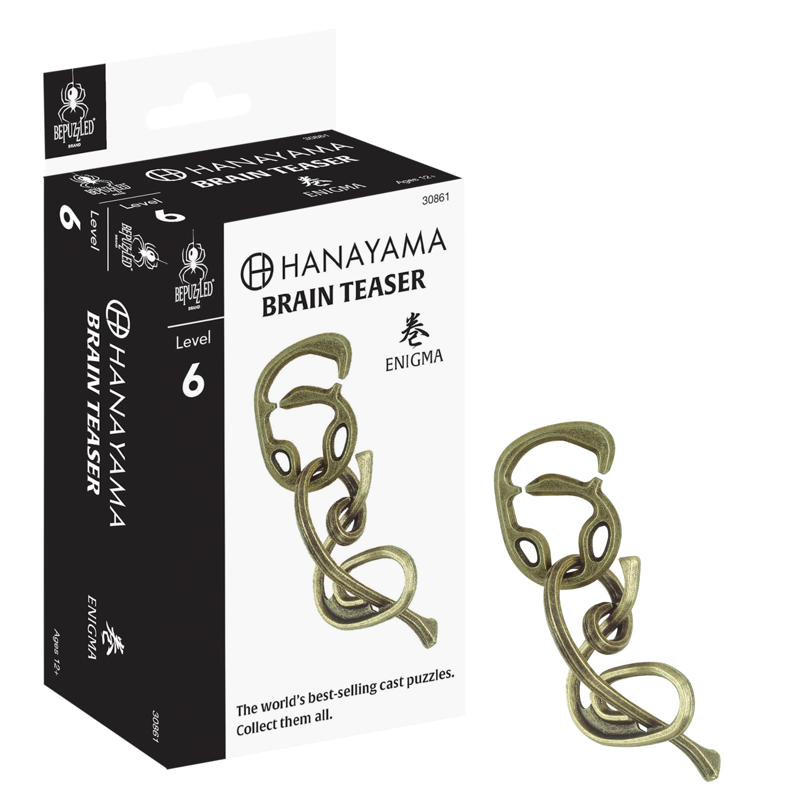 Amazon.com: BePuzzled | Enigma Hanayama Metal Brainteaser Puzzle
