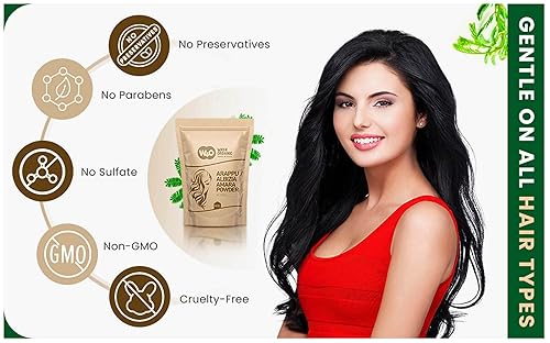Miniatura 6 de ArappuAlbizia Amara Powder 8 oz, Champú natural y acondicionador para la reparación del cabello, cuidado del cuero cabelludo, cuidado del cabello,