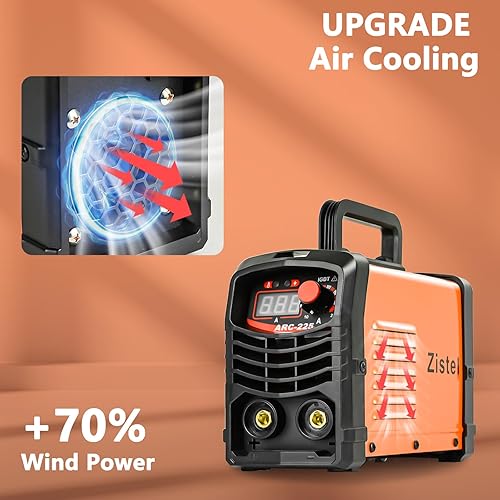 Miniatura 4 de Soldador ARC, máquina de soldar 110V, 120A IGBT soldador inversor con pantalla LCD, soldador de palo para principiantes con diseño de protección de