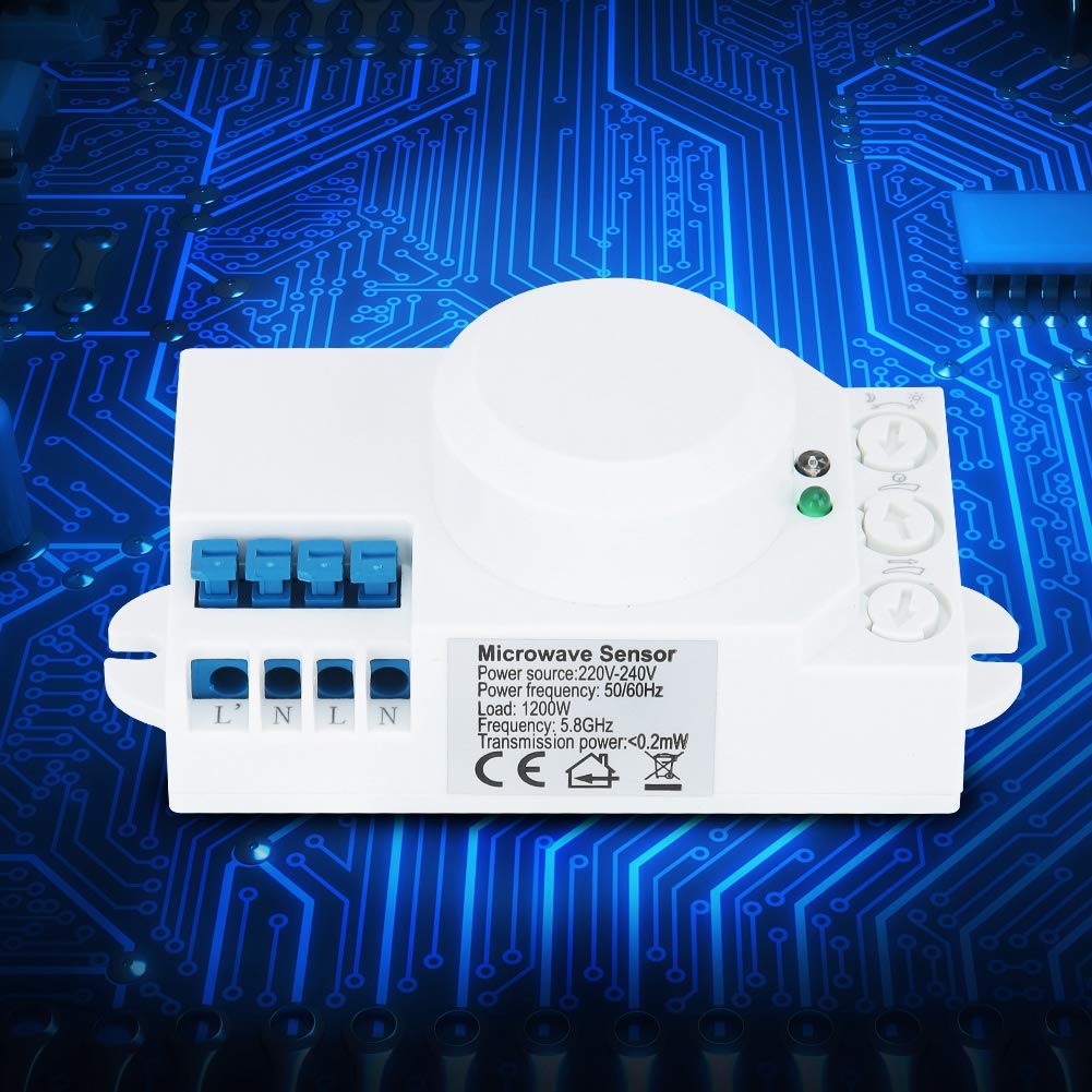 Duokon 5.8 GHz Switch Capteur de Mouvement Dtecteur Automatique de Lumire Switch AC 220V-240V SK-805