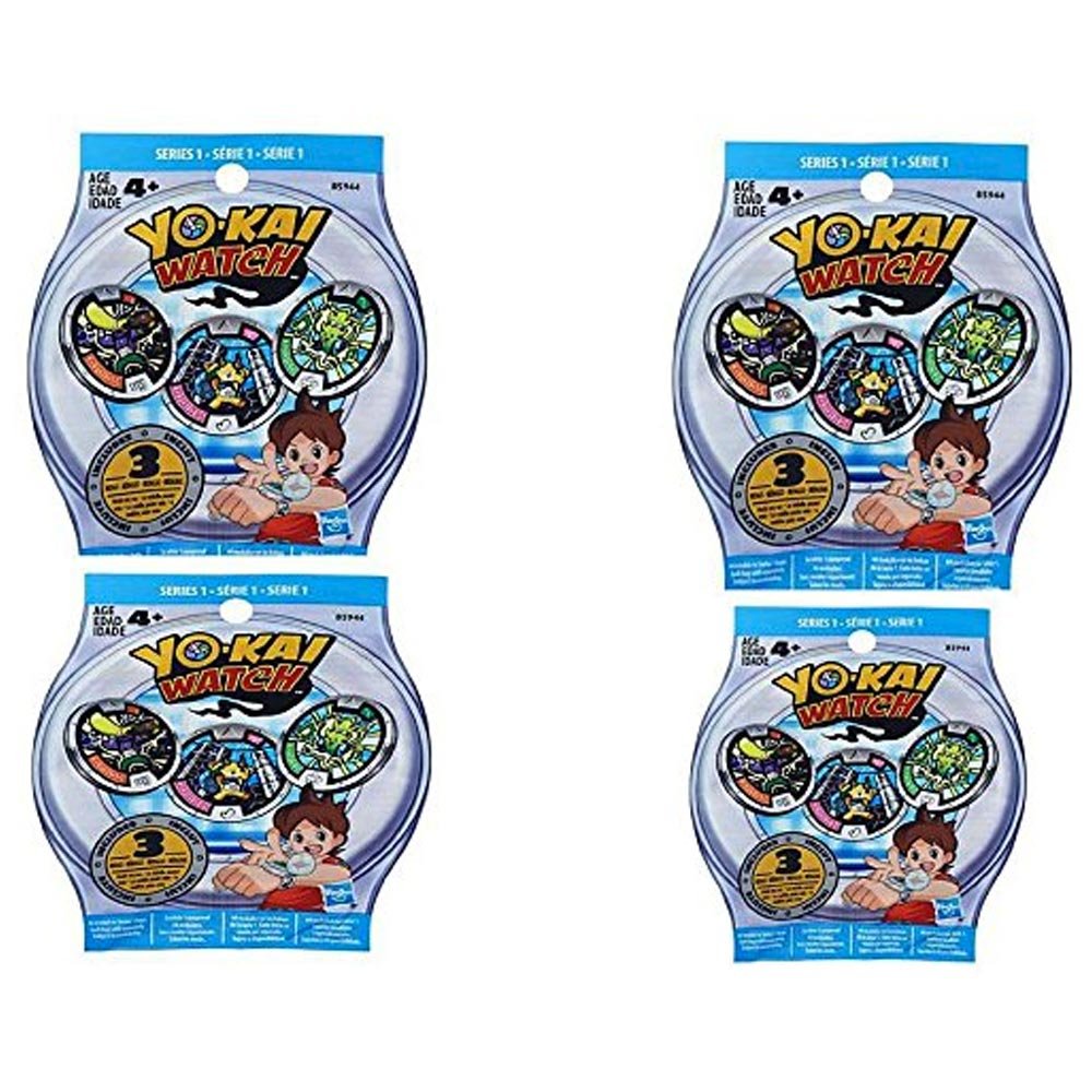 Yo-kai Season 1 Medals Blind Bag 4 Pack Bundle by Yokai