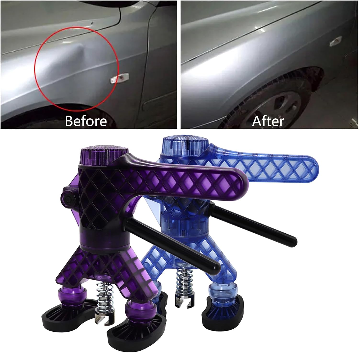 Lightweight Motorcycles Car Dents Lifter Tool With Multiple Size Pulling Tabs For Effective Comprehensive Body Repair Vehicle Dent Repair Set