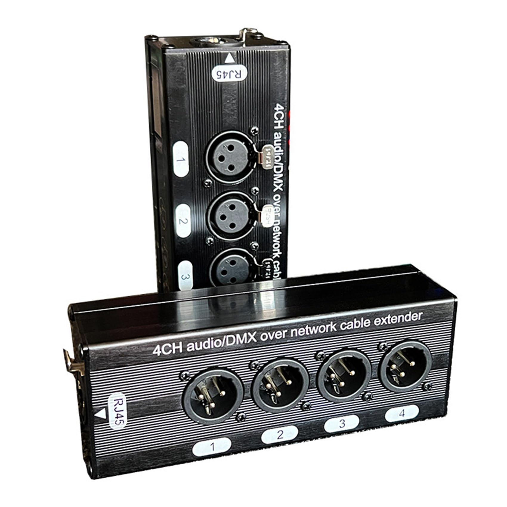 Lot de 4 rallonges de câble réseau XLR mâle DMX512 4K à 3 broches