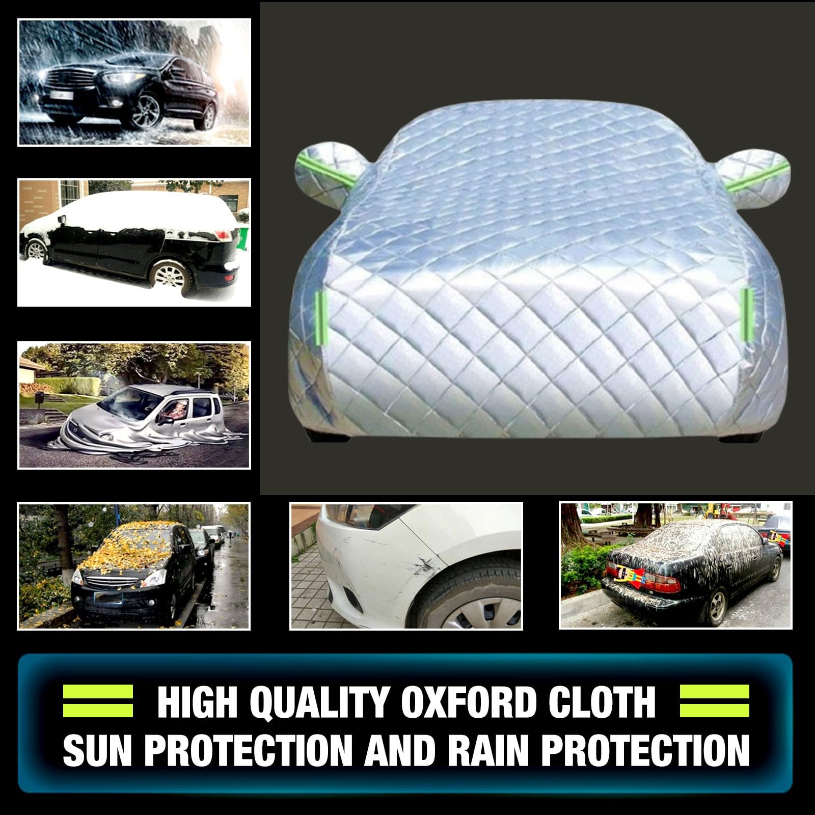Bâche Voiture Extérieur Anti-grêle pour Mercede Benz 190 (W201) 1982-1993 Housse Protection Anti-grêle Coton Epais Imperméable, Personnalisé Bâche Voiture, Protection UV Vent Poussière