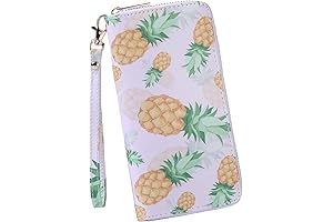 Wristlet Wallets for Women Pineapple Print